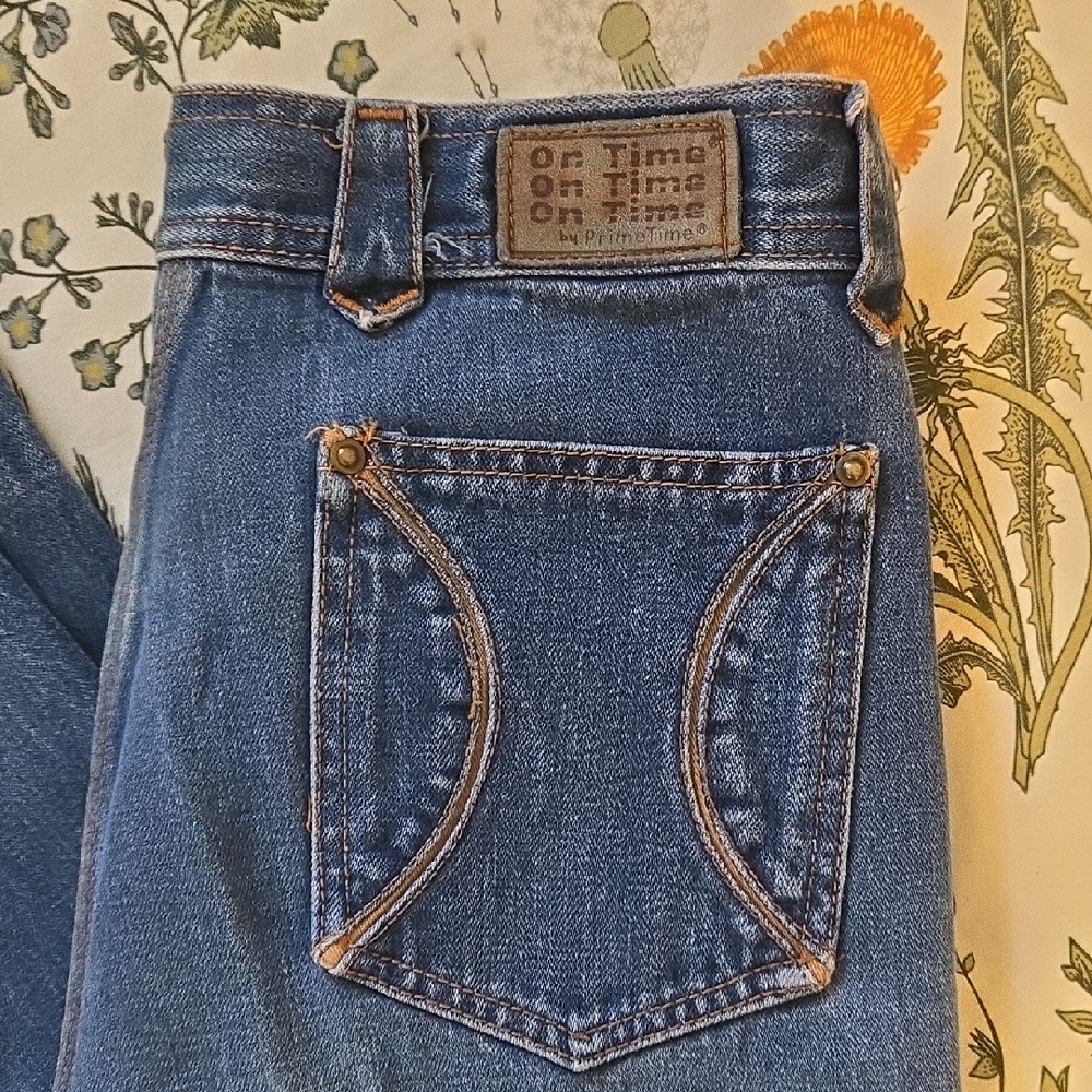 RARE 70s Vintage Jeans by "On Time" by Prime Time, 30x30 (room in hem), Wide Leg